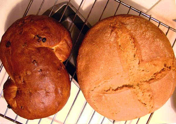 Pan de azafrÃ¡n y de harina kamut