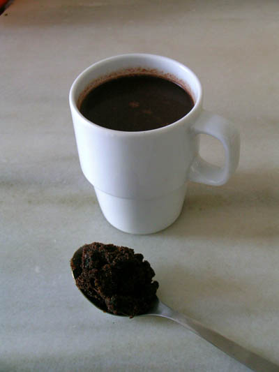 Chocolate negro con azúcar negro